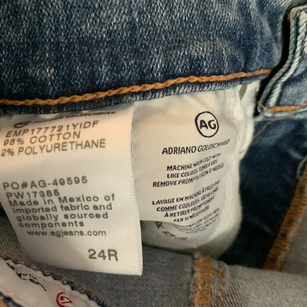 AG Adriano Goldschmied size 24R denim jeans.   Great vintage wash.   NWT skinny - Picture 4 of 4